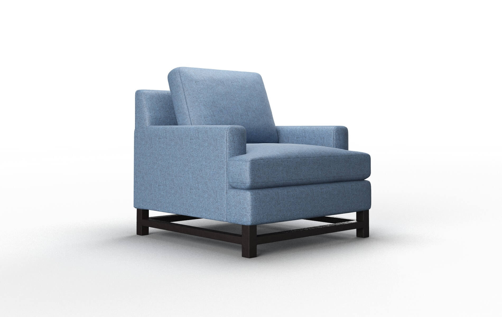 Houston Clyde Deep_ocean Chair espresso legs 2