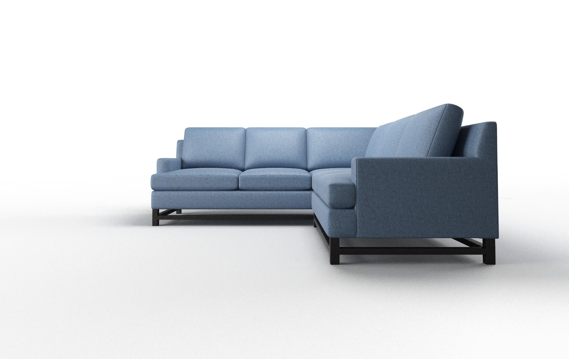Houston Clyde Deep_ocean Sectional espresso legs 5