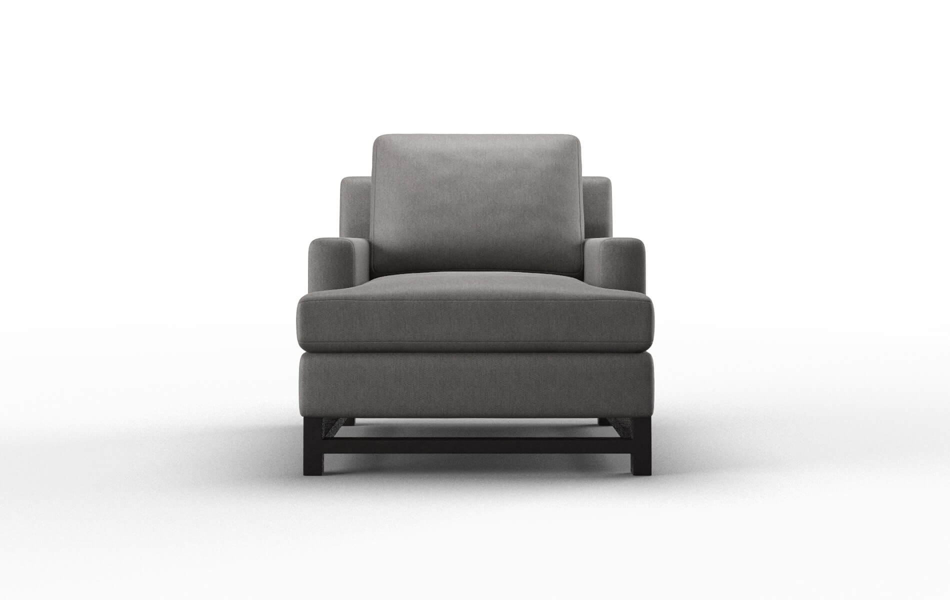 Houston Cosmo charcoal Chair Espresso Legs  1