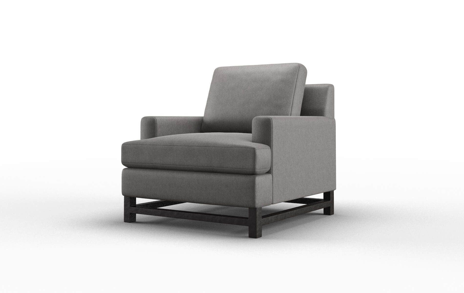 Houston Cosmo Charcoal Chair espresso legs 4