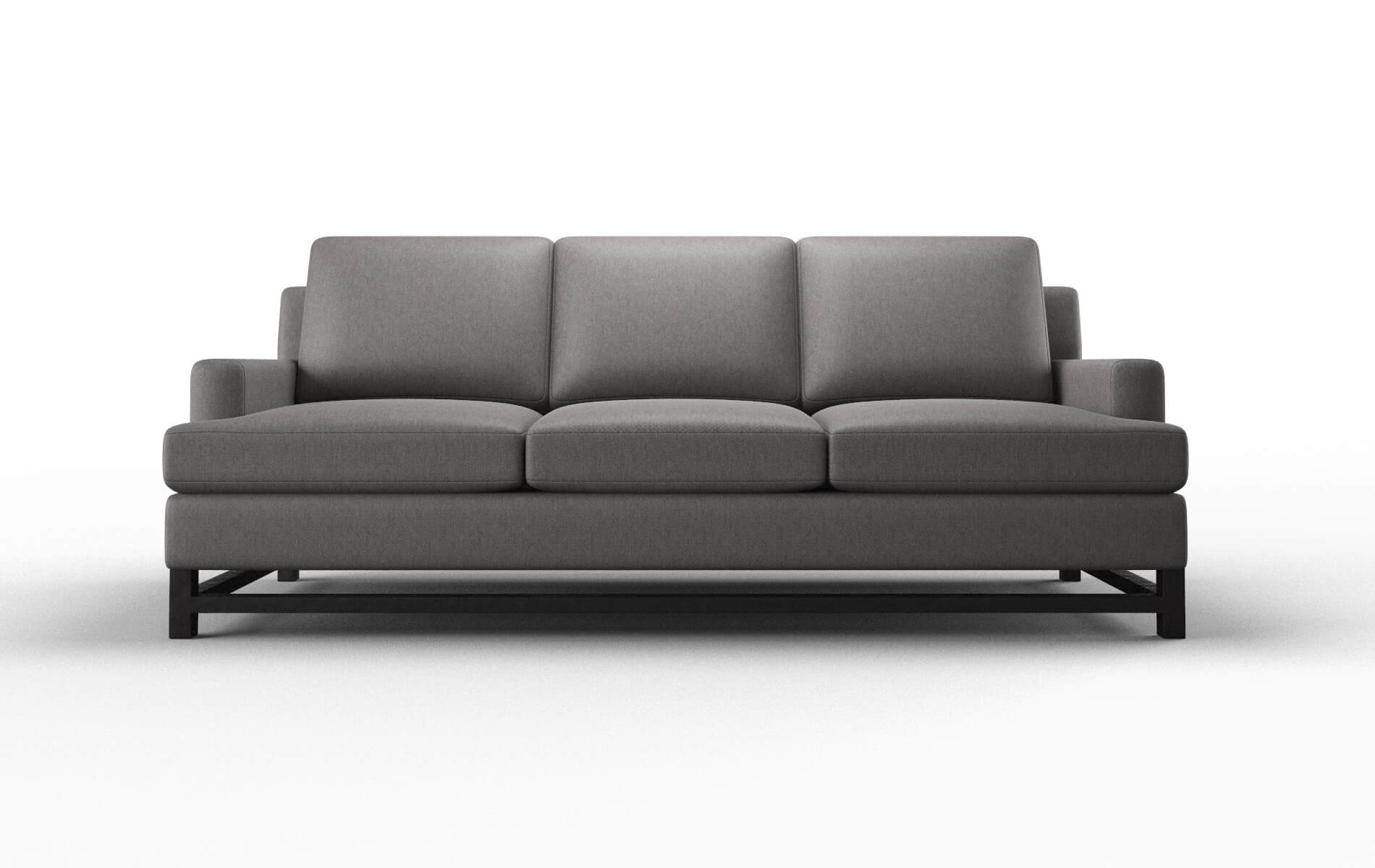 Houston Cosmo Charcoal Sofa espresso legs 1