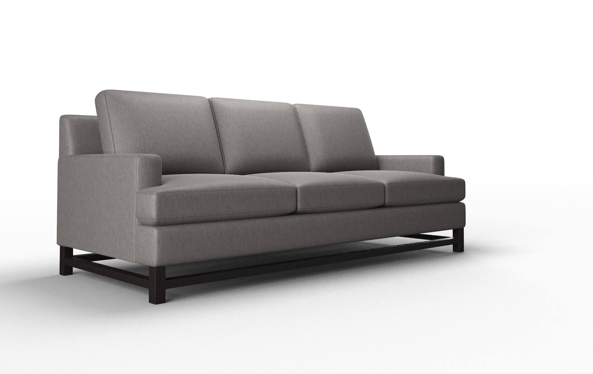 Houston Cosmo Charcoal Sofa espresso legs 2
