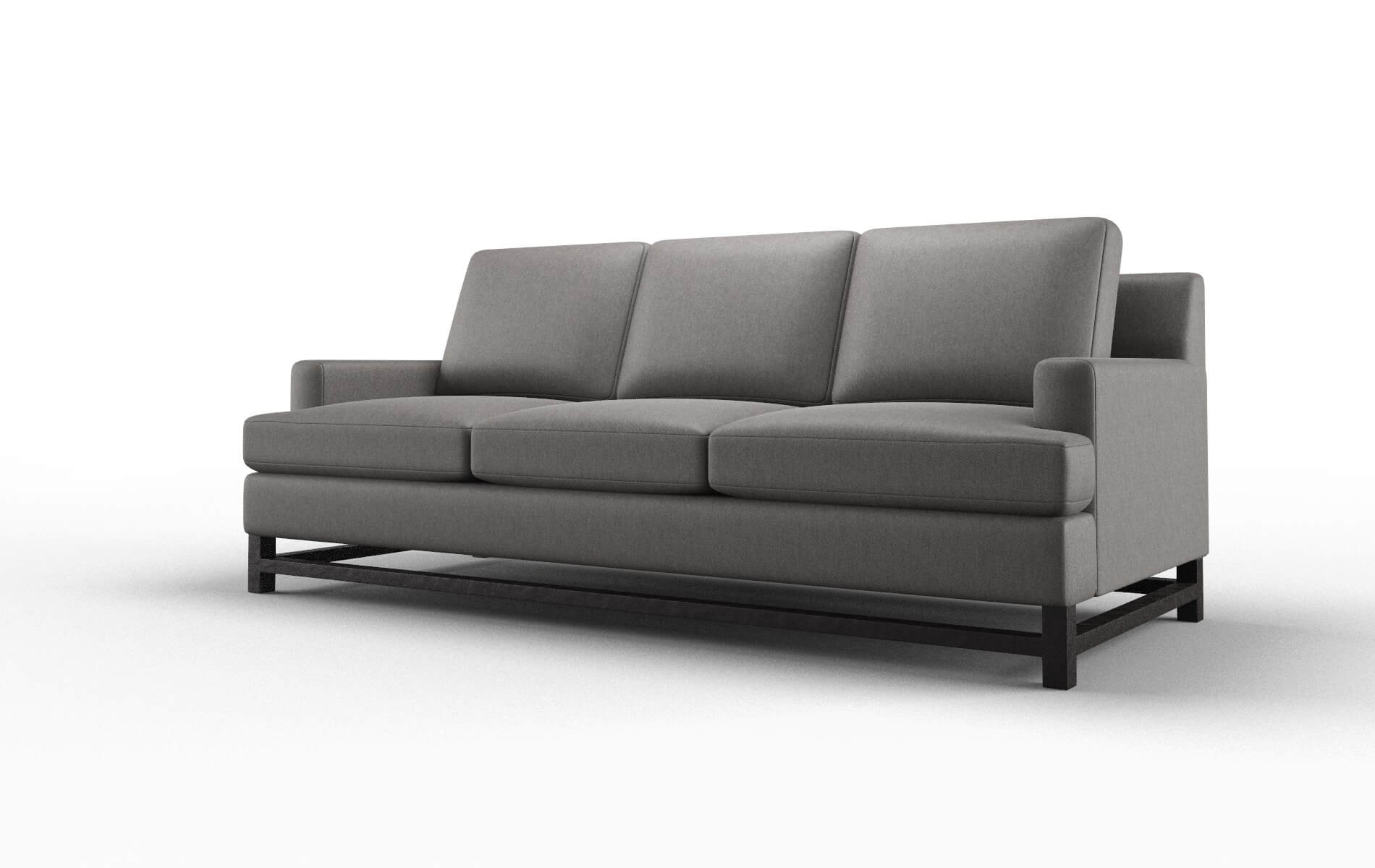 Houston Cosmo Charcoal Sofa espresso legs 4