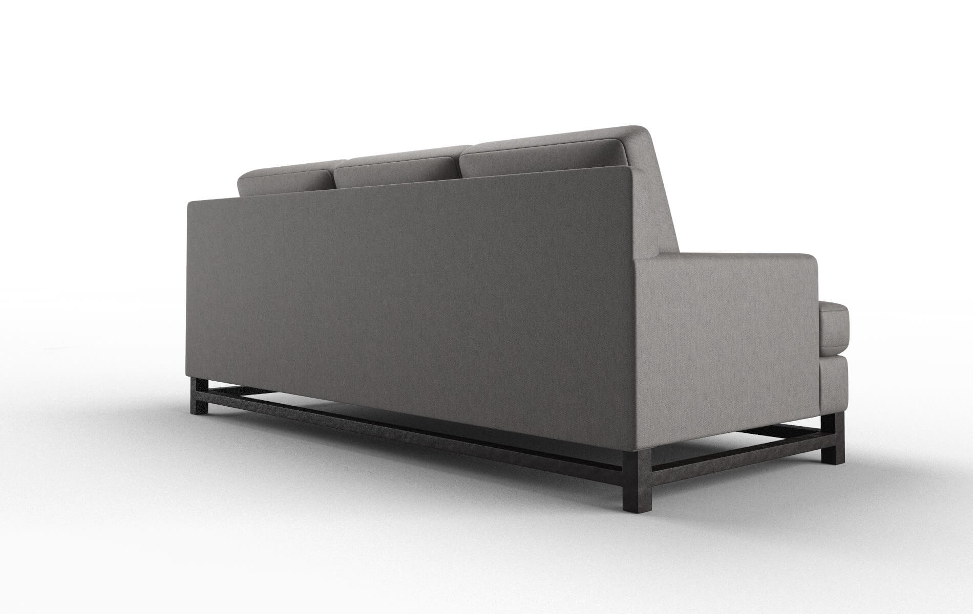 Houston Cosmo Charcoal Sofa espresso legs 5