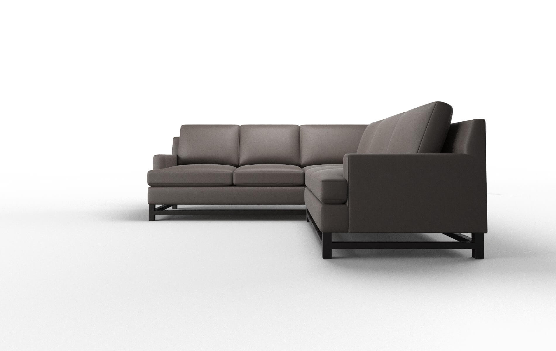 Houston Cosmo Chocolate Sectional espresso legs 5