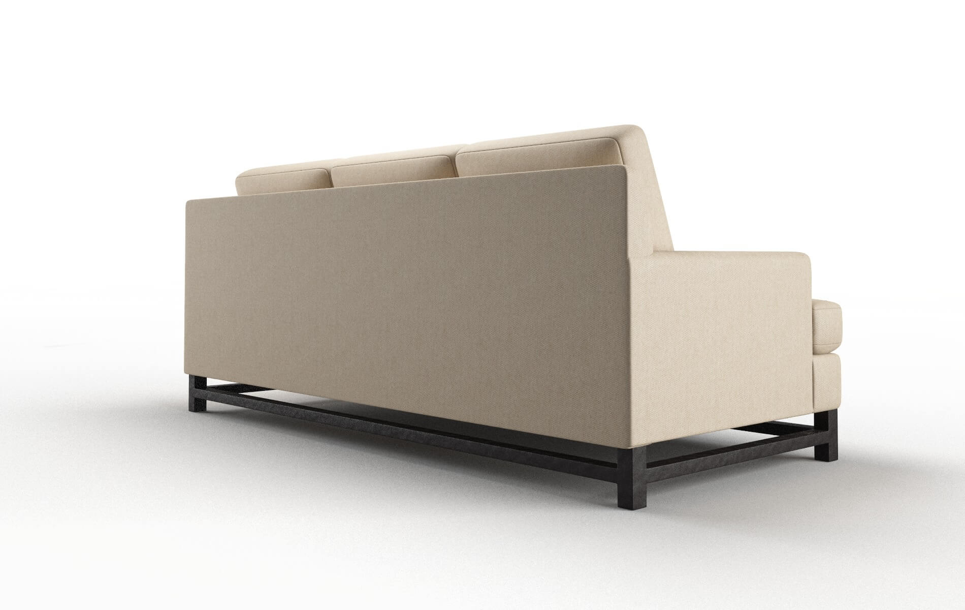 Houston Cosmo Fawn Sofa espresso legs 5