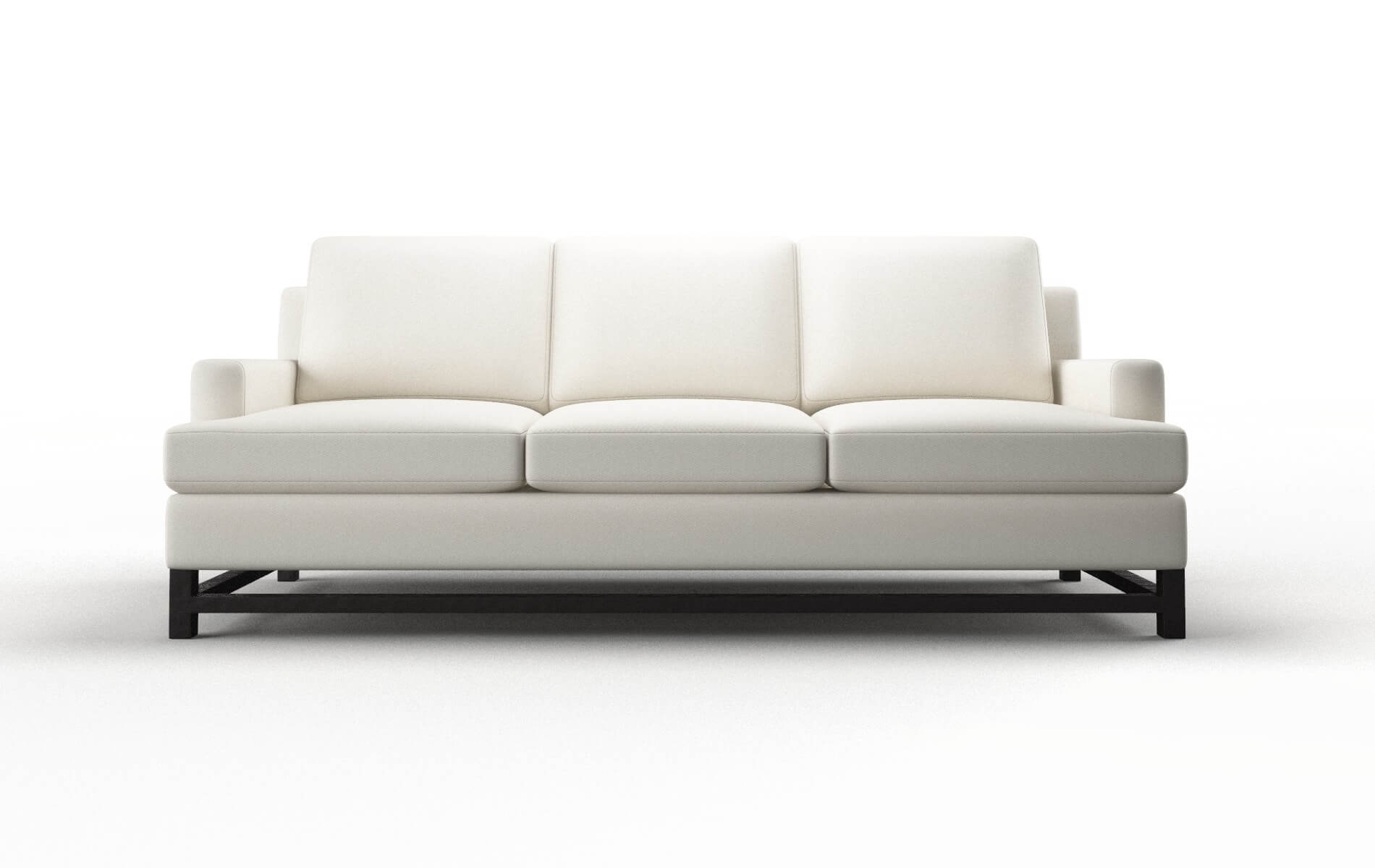 Houston Cosmo Ivory Sofa espresso legs 1