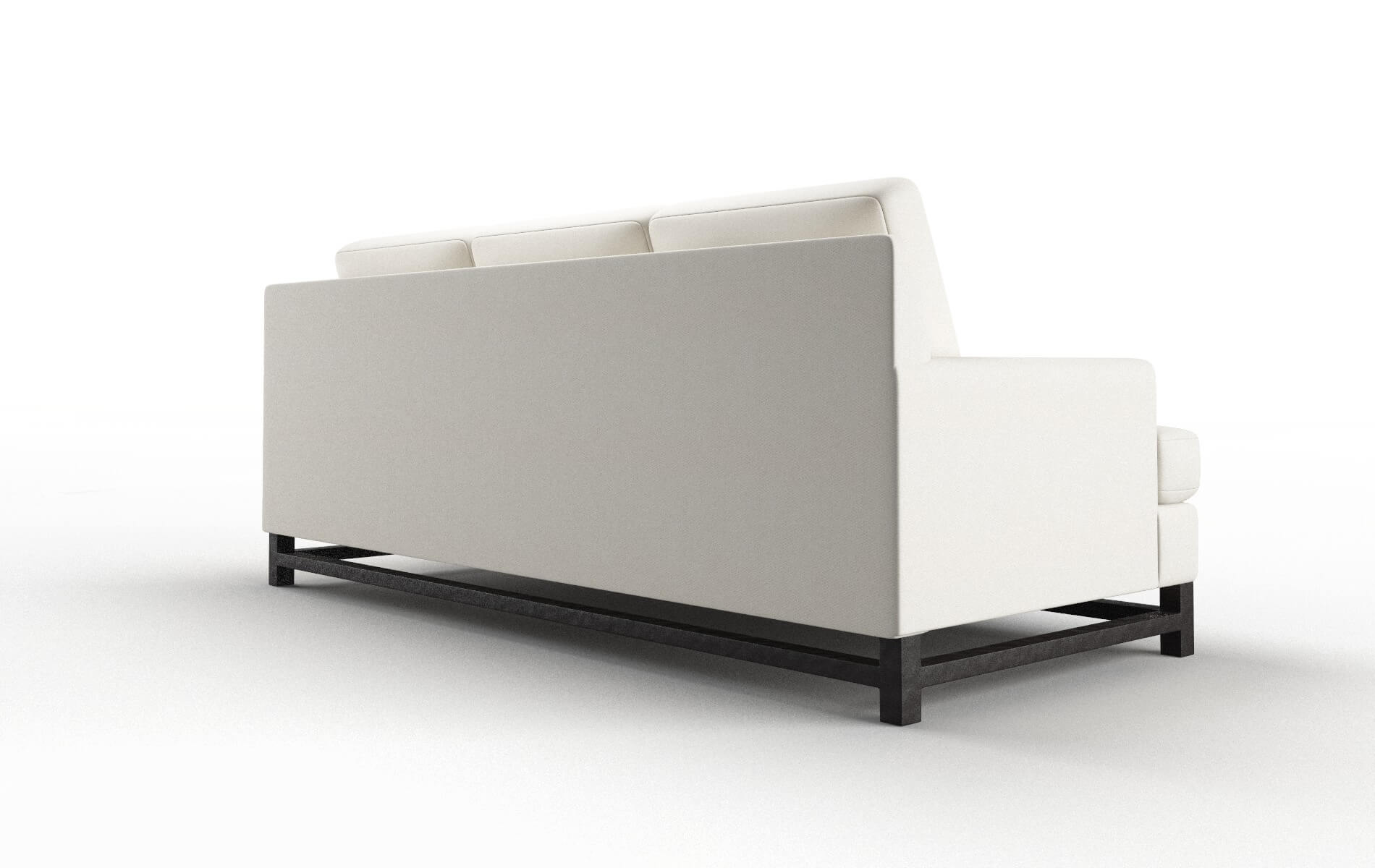 Houston Cosmo Ivory Sofa espresso legs 5