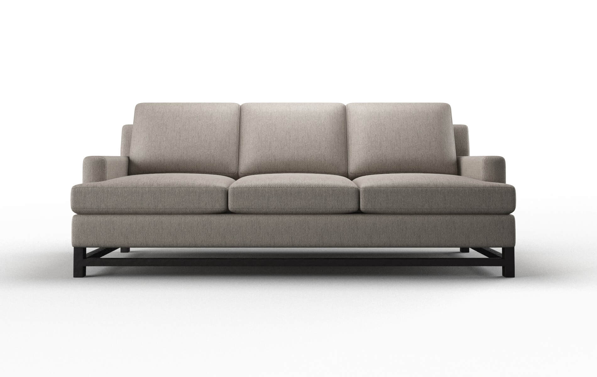 Houston Cosmo Taupe Sofa espresso legs 1