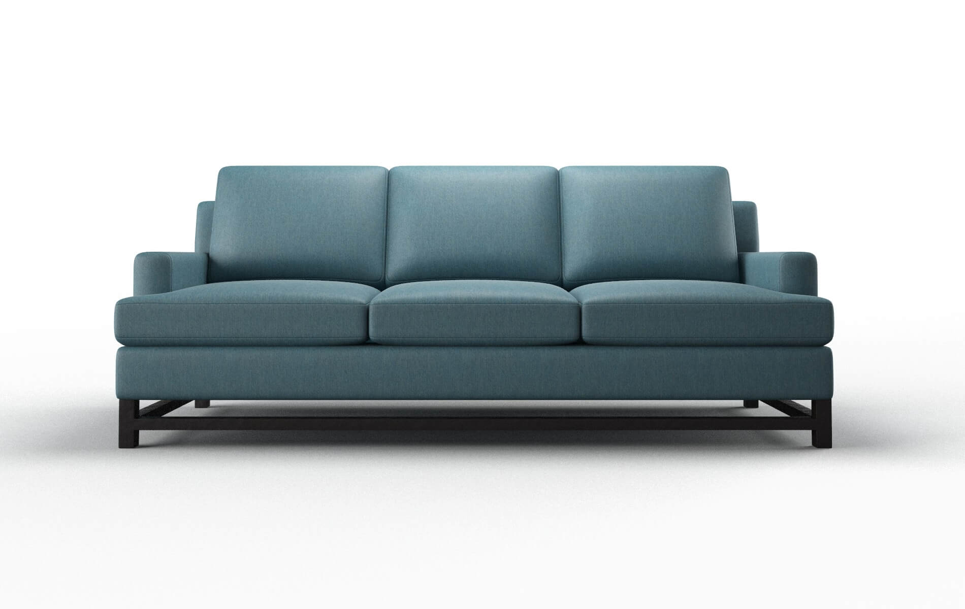 Houston Cosmo Teal Sofa espresso legs 1