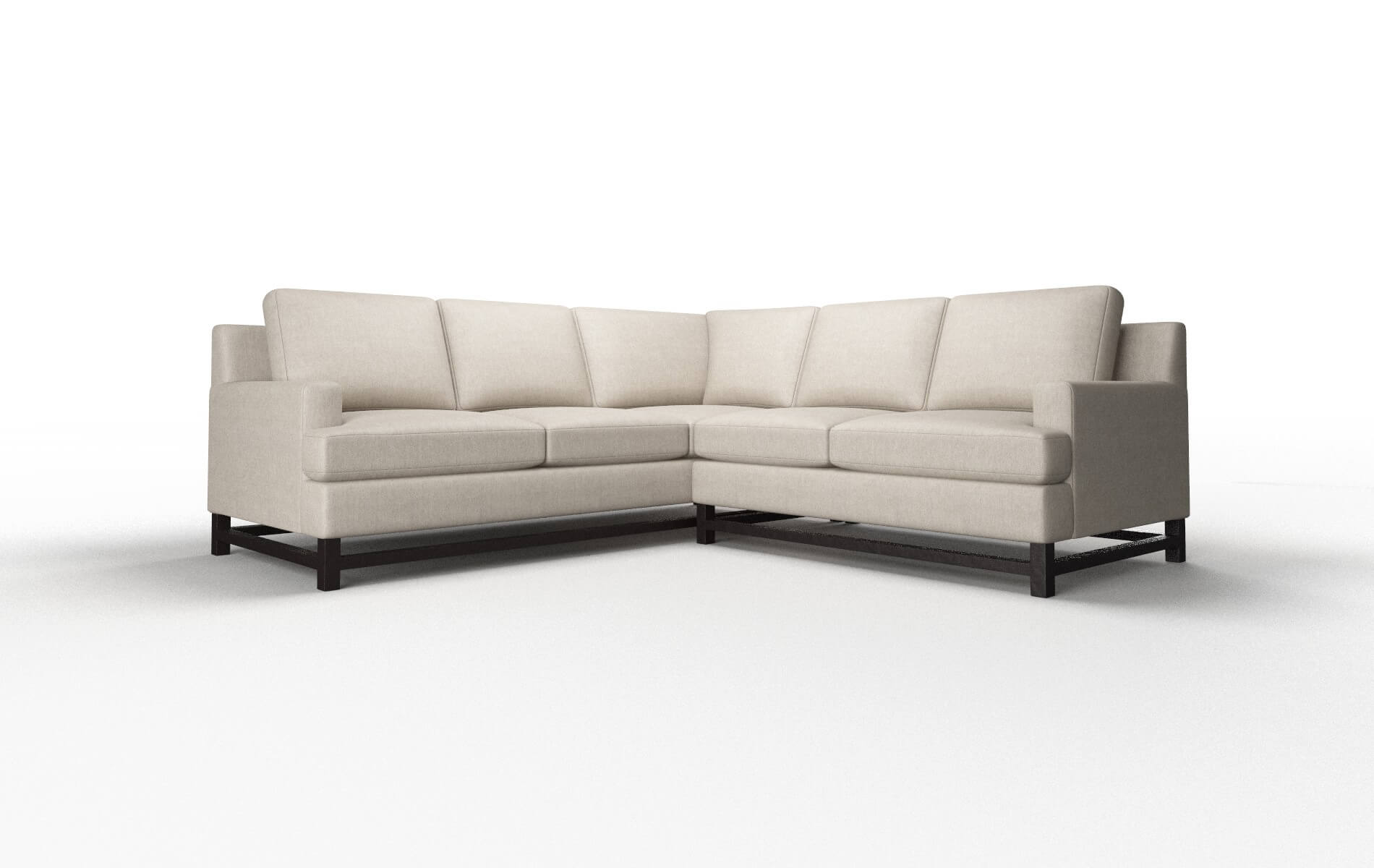 Houston Cosmo vintage Sectional Espresso Legs  1