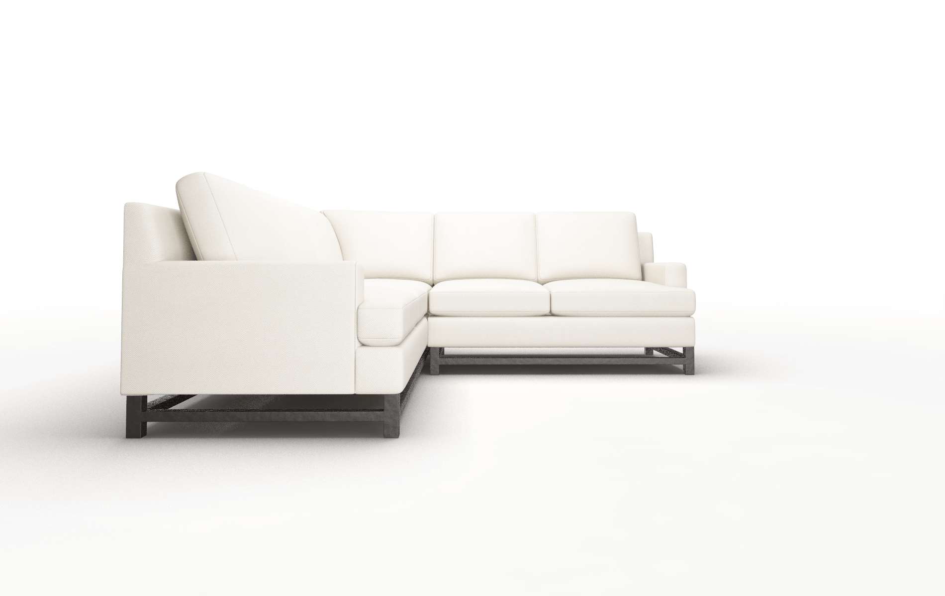 Houston Dawson Sand Sectional espresso legs 2