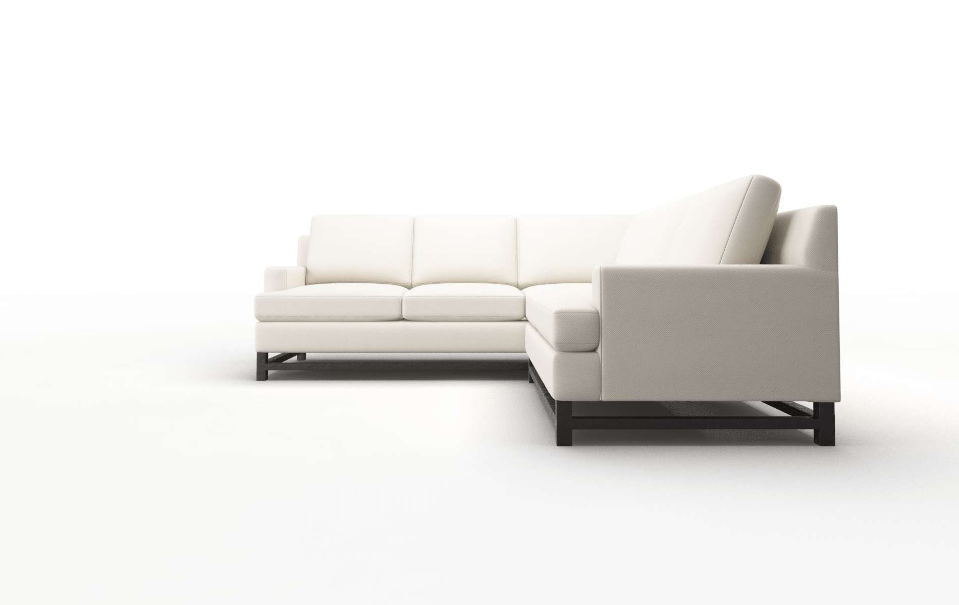 Houston Dawson Sand Sectional espresso legs 5