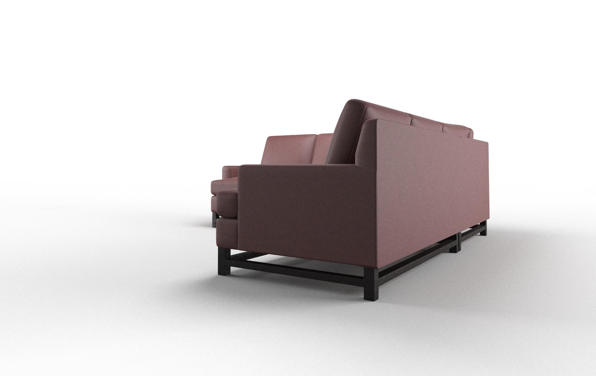 Houston Derby Berry Sectional espresso legs 4