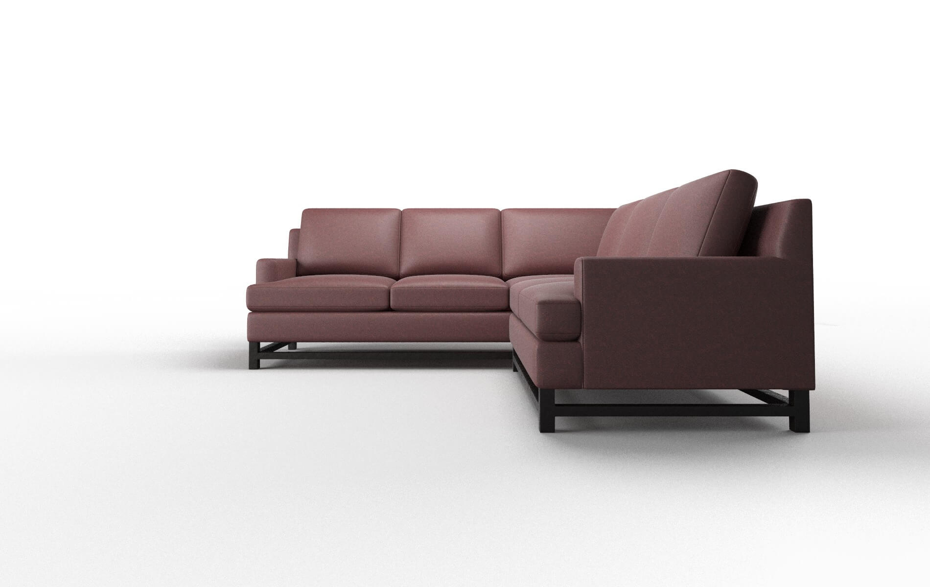 Houston Derby Berry Sectional espresso legs 5