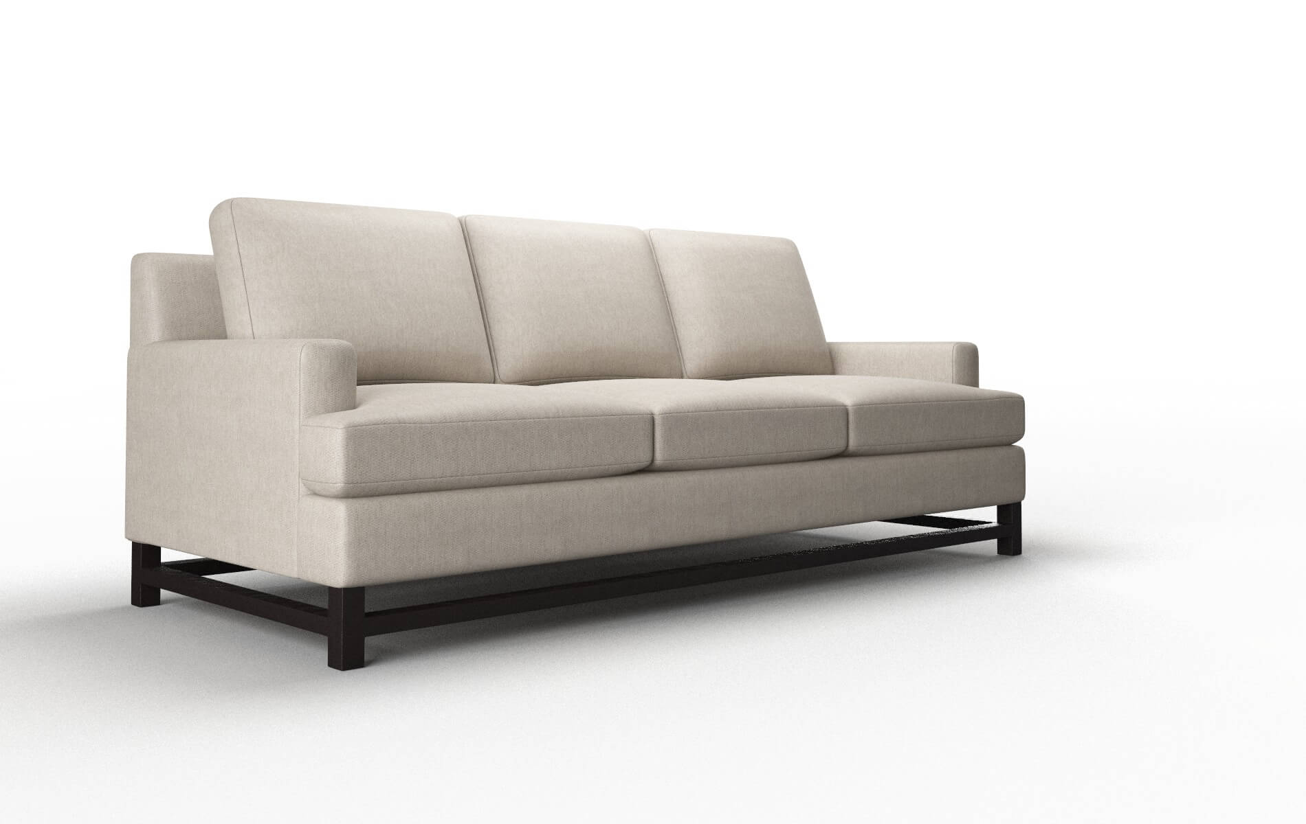 Houston Derby Linen Sofa espresso legs 2