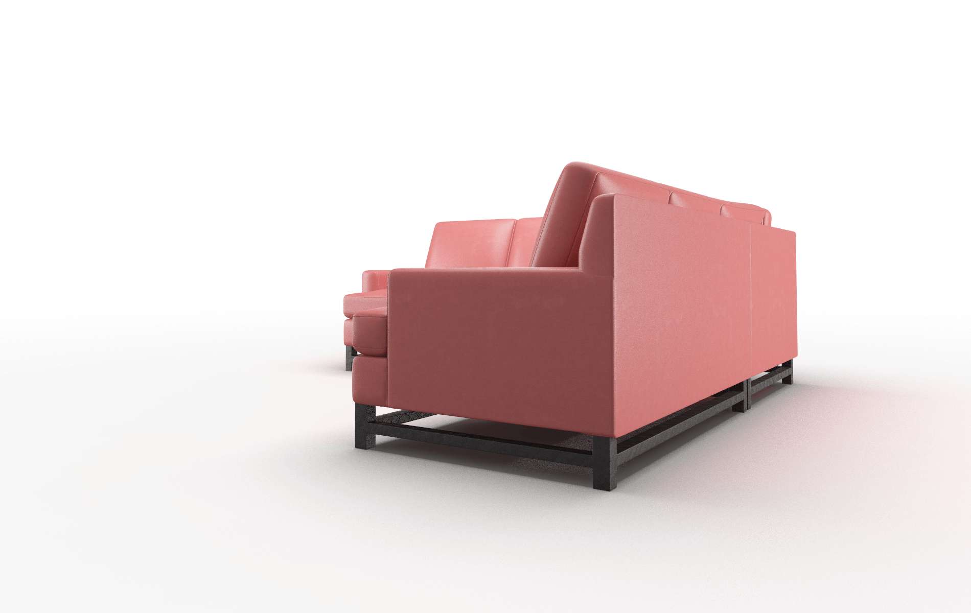 Houston Dillion Cordovan Sectional espresso legs 4