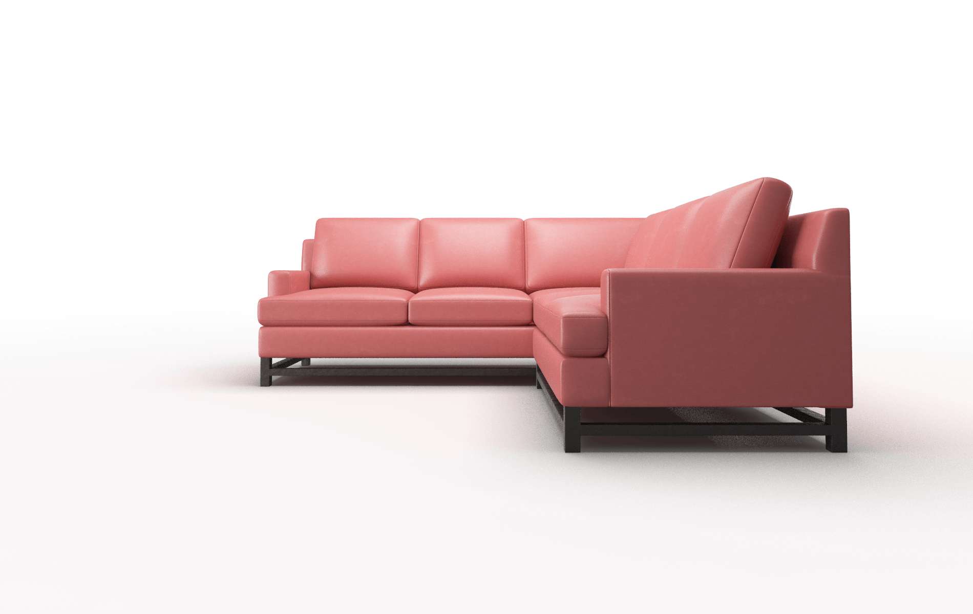 Houston Dillion Cordovan Sectional espresso legs 5