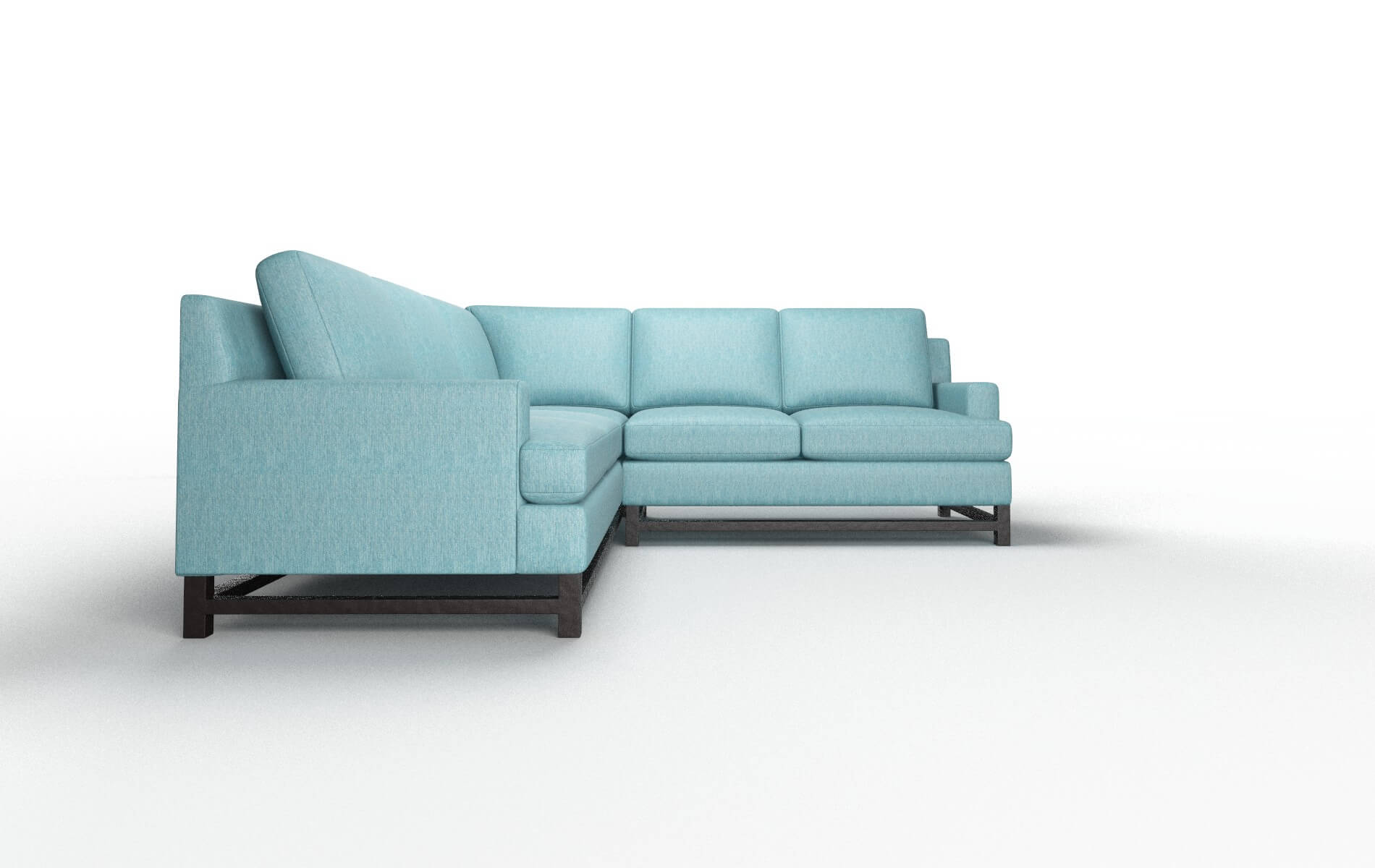 Houston Durham Pine Sectional espresso legs 2