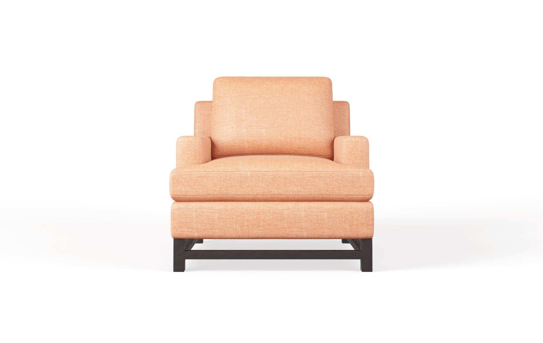 Houston Durham Tangerine Chair espresso legs 1