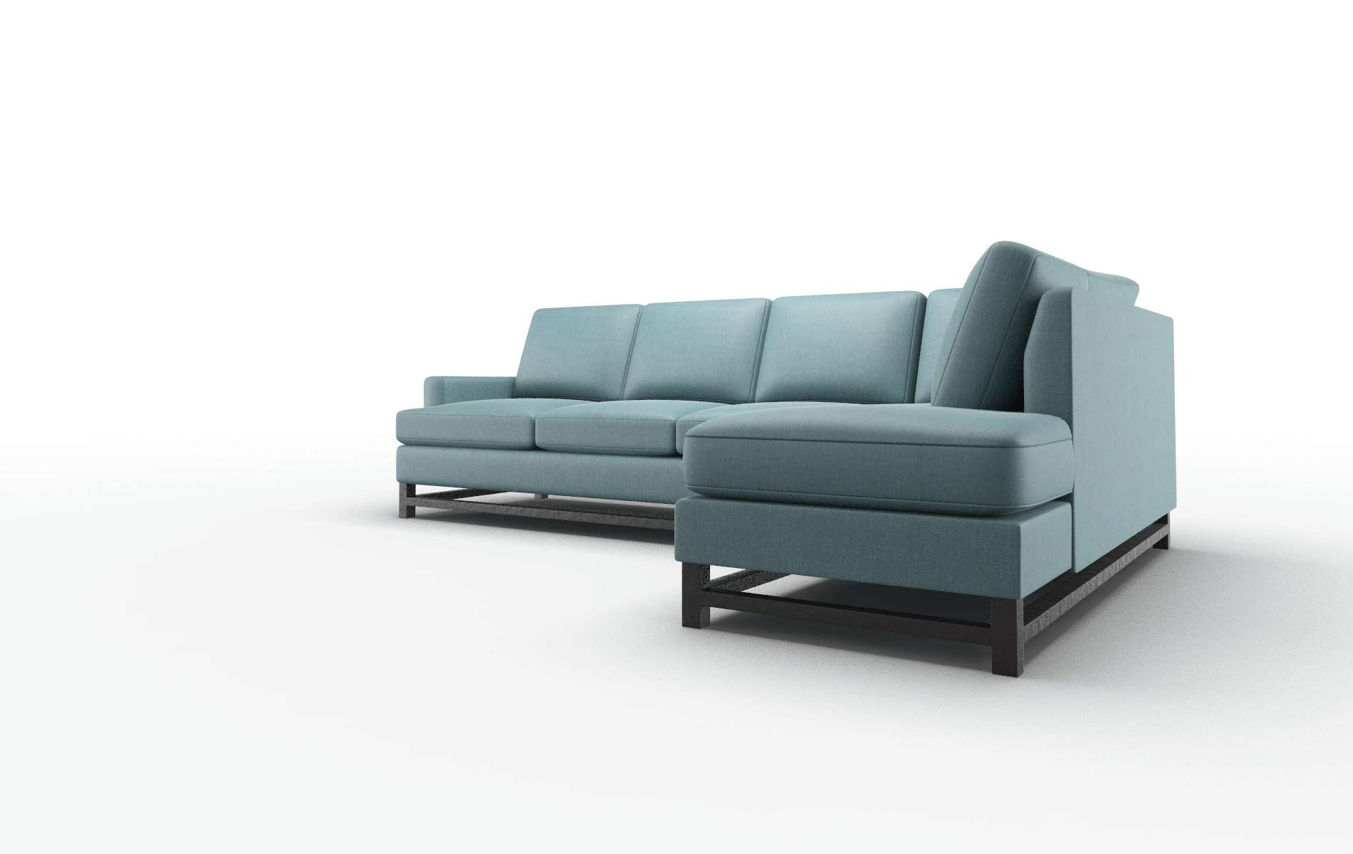Houston Elliot Teal Panel espresso legs 4