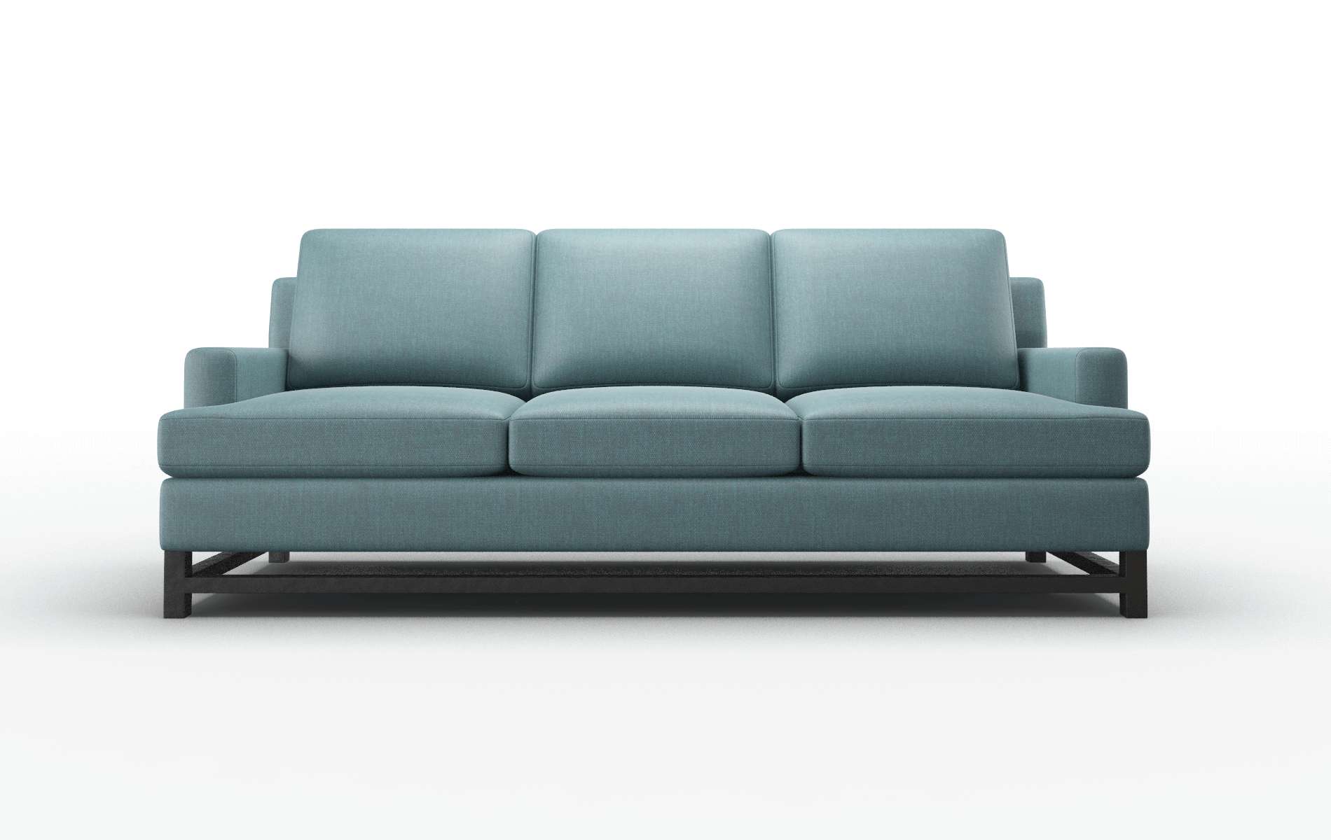 Houston Elliot Teal Sofa espresso legs 1