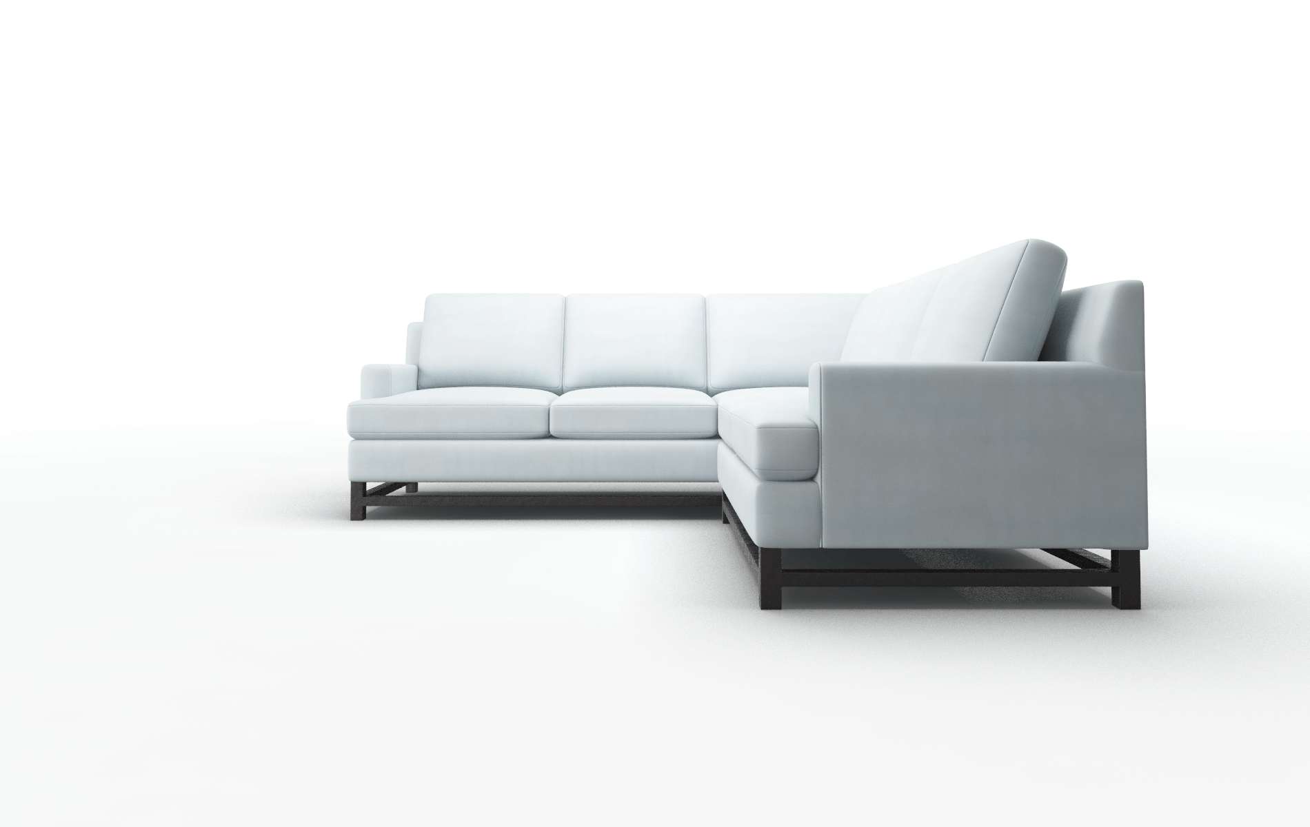 Houston Hathaway Aqua Sectional espresso legs 5