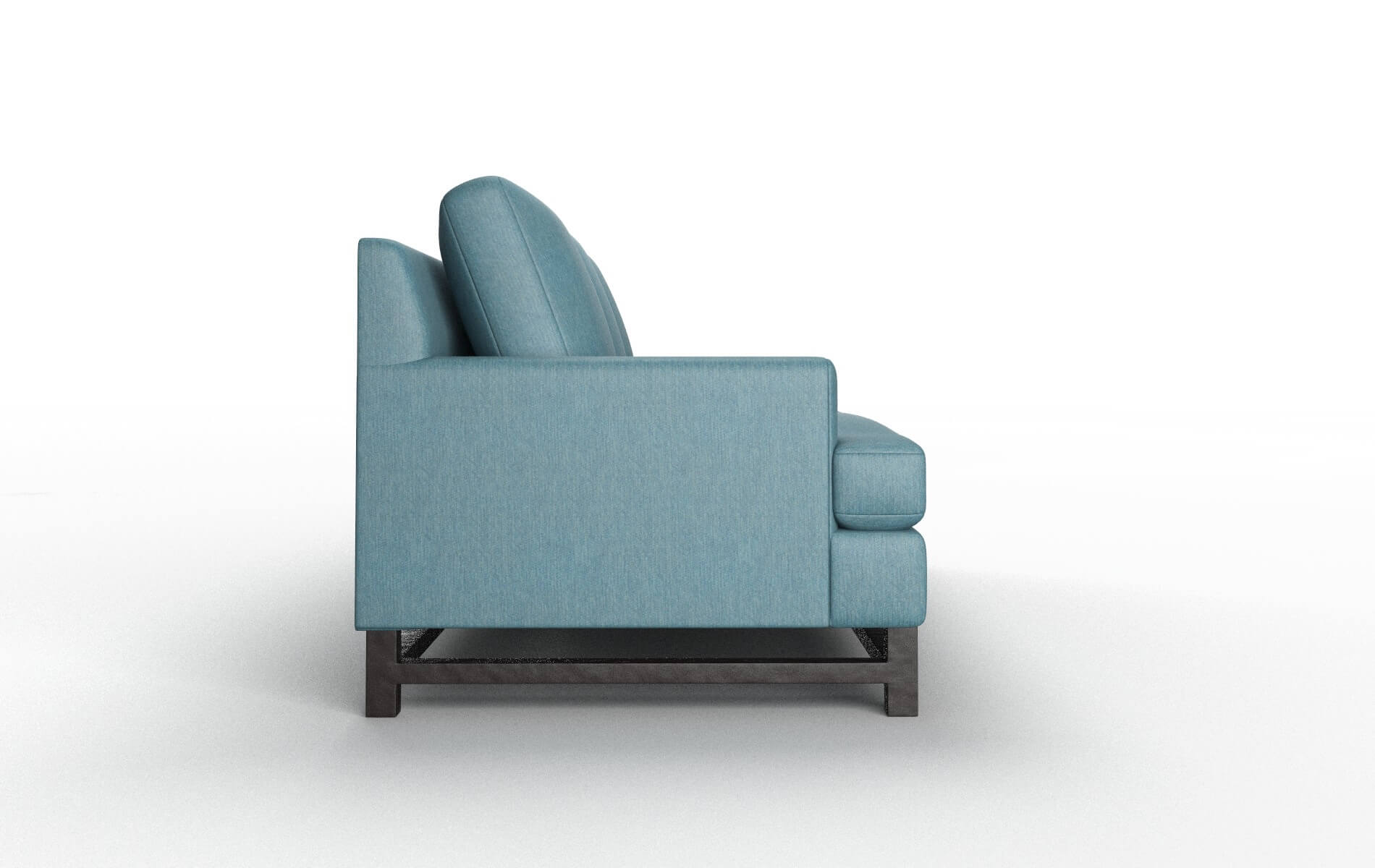 Houston Hepburn Teal Sofa espresso legs 3