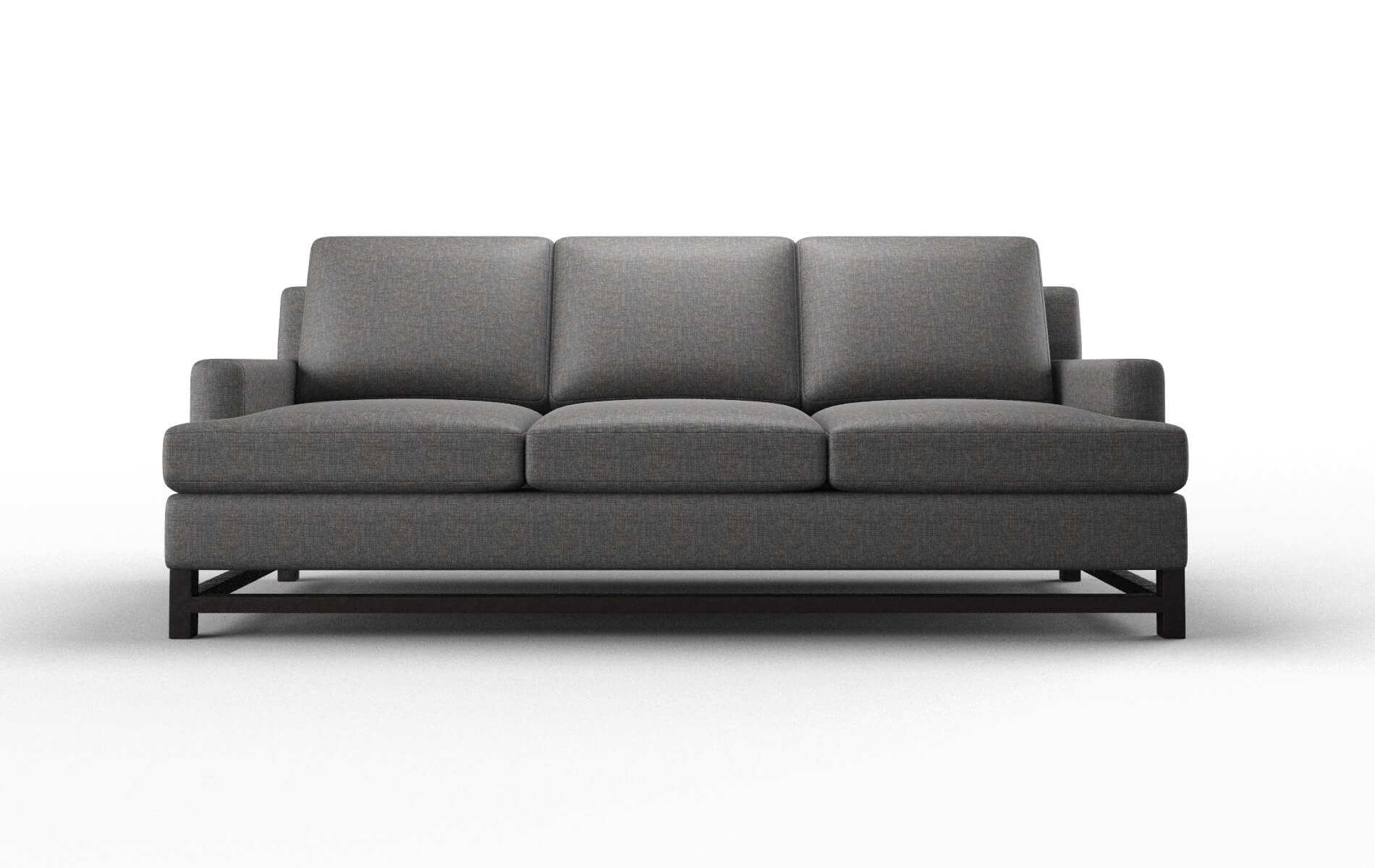 Houston Insight Charcoal Sofa espresso legs 1