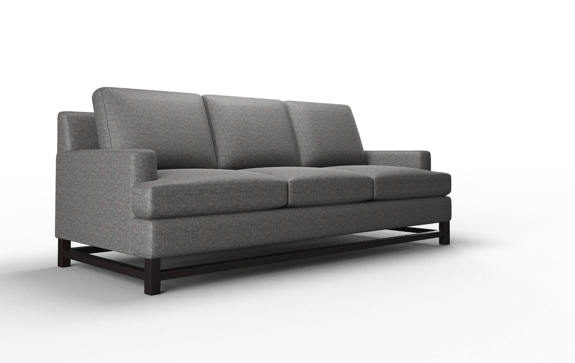 Houston Insight Charcoal Sofa espresso legs 2