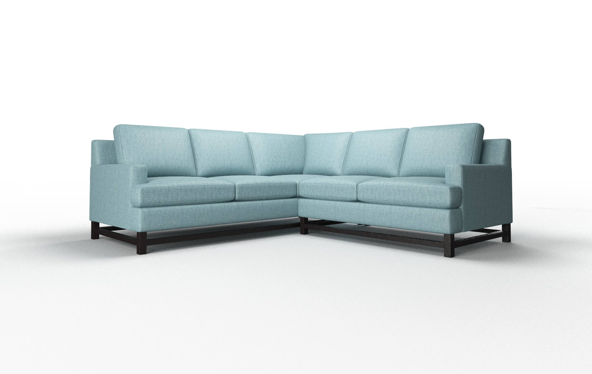 Houston Insight Peacock Sectional espresso legs 1