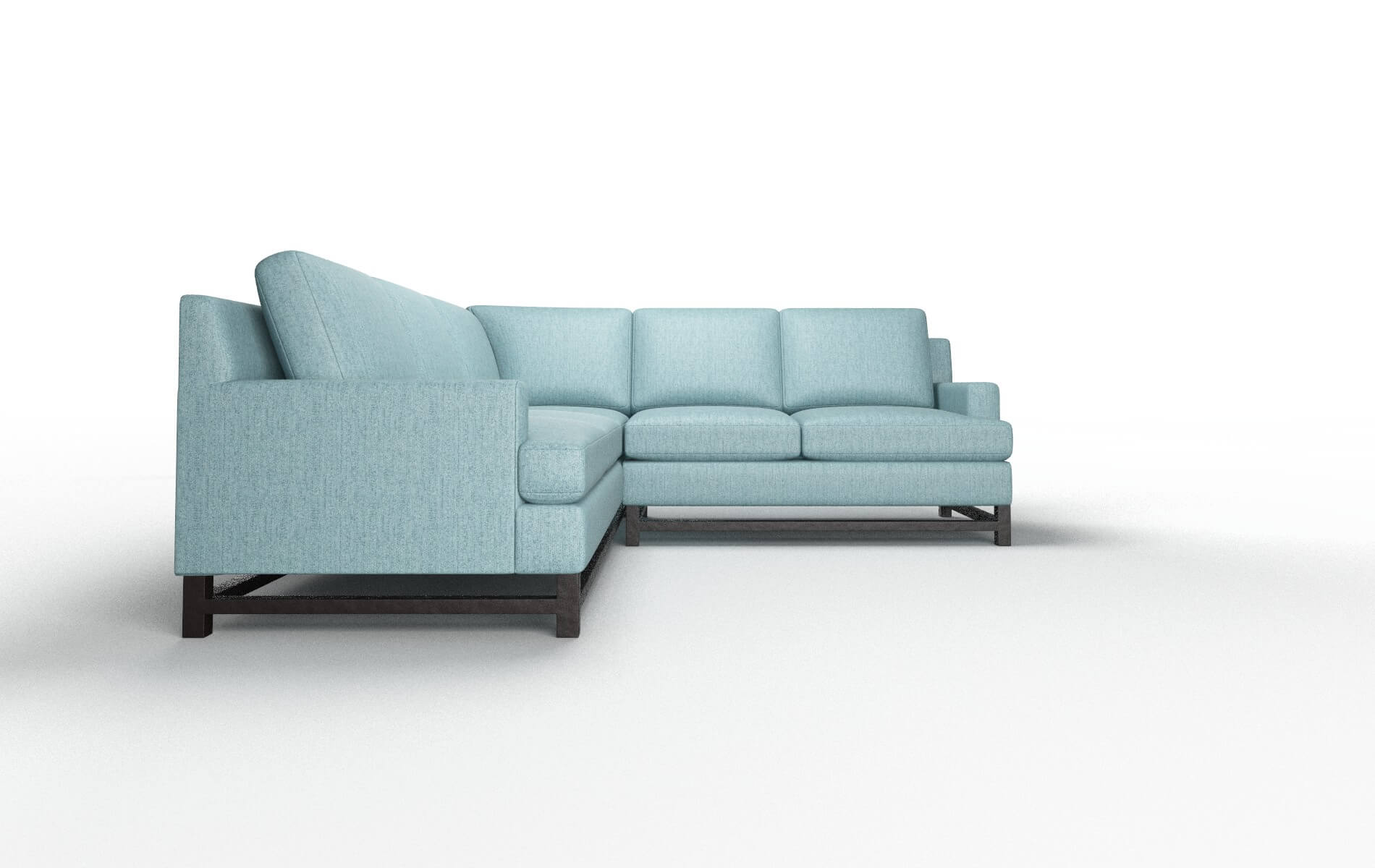 Houston Insight Peacock Sectional espresso legs 2