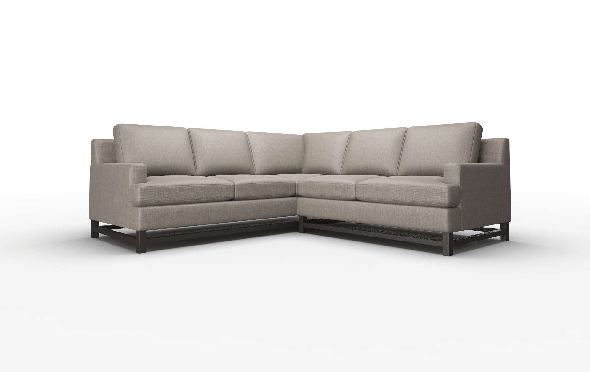 Houston Keylargo bark Sectional Espresso Legs  1