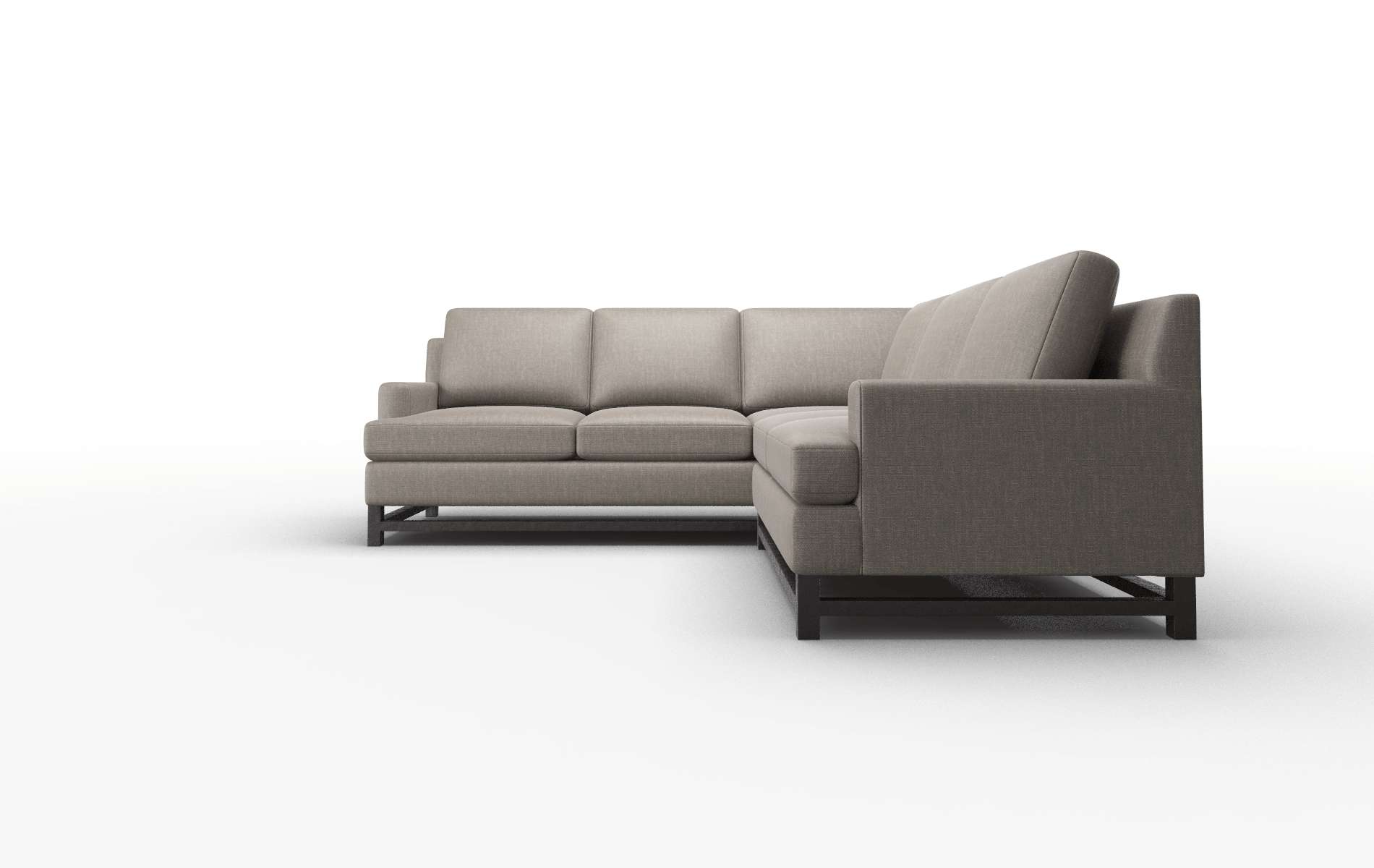 Houston Keylargo Bark Sectional espresso legs 5
