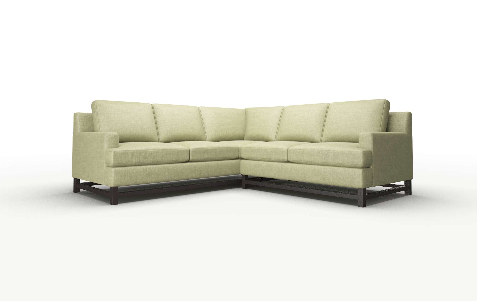 Houston Keylargo Grass Sectional espresso legs 1