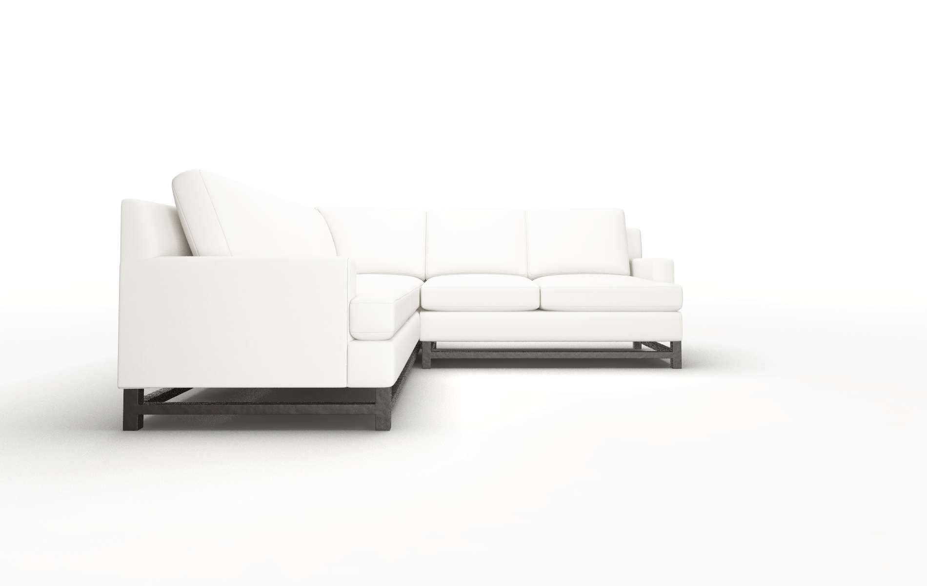 Houston Keylargo Oatmeal Sectional espresso legs 2