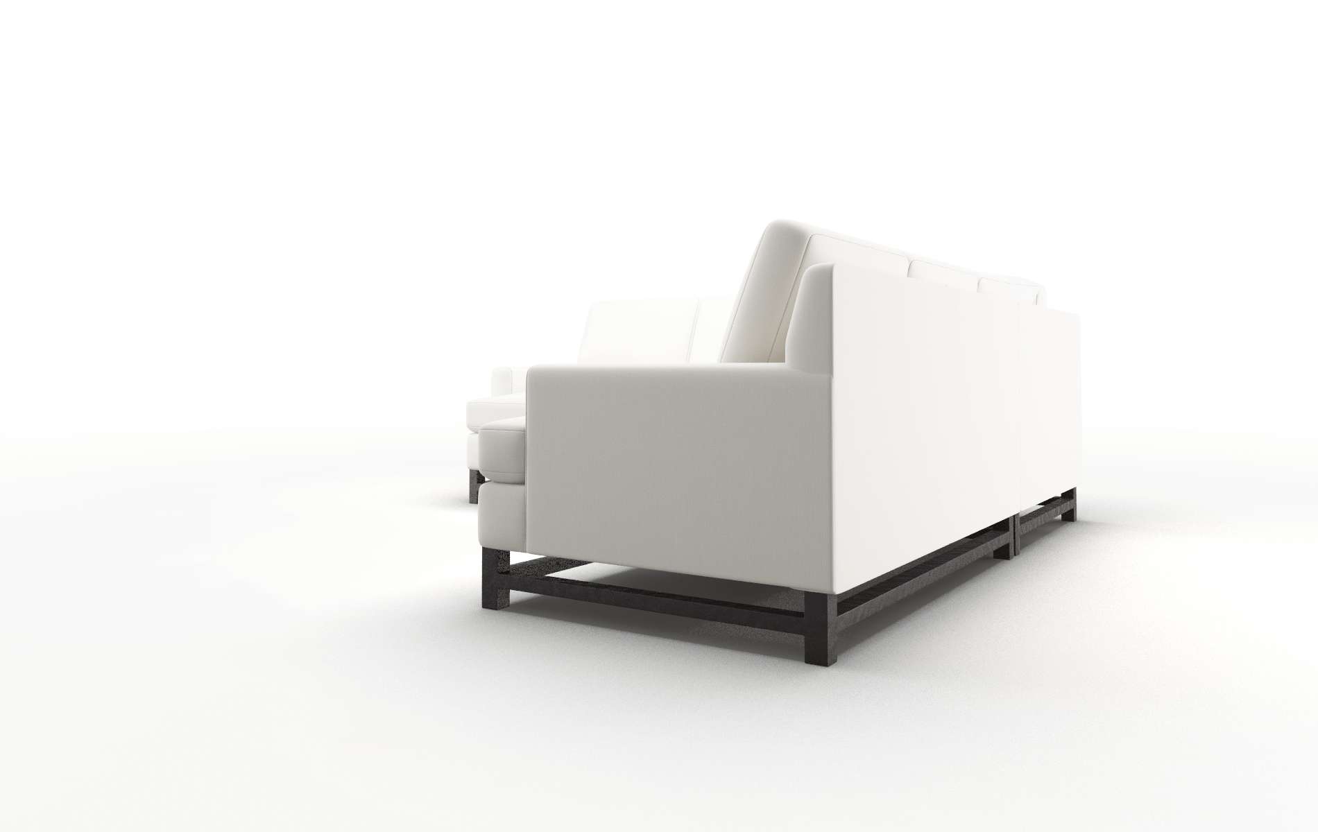 Houston Keylargo Oatmeal Sectional espresso legs 4