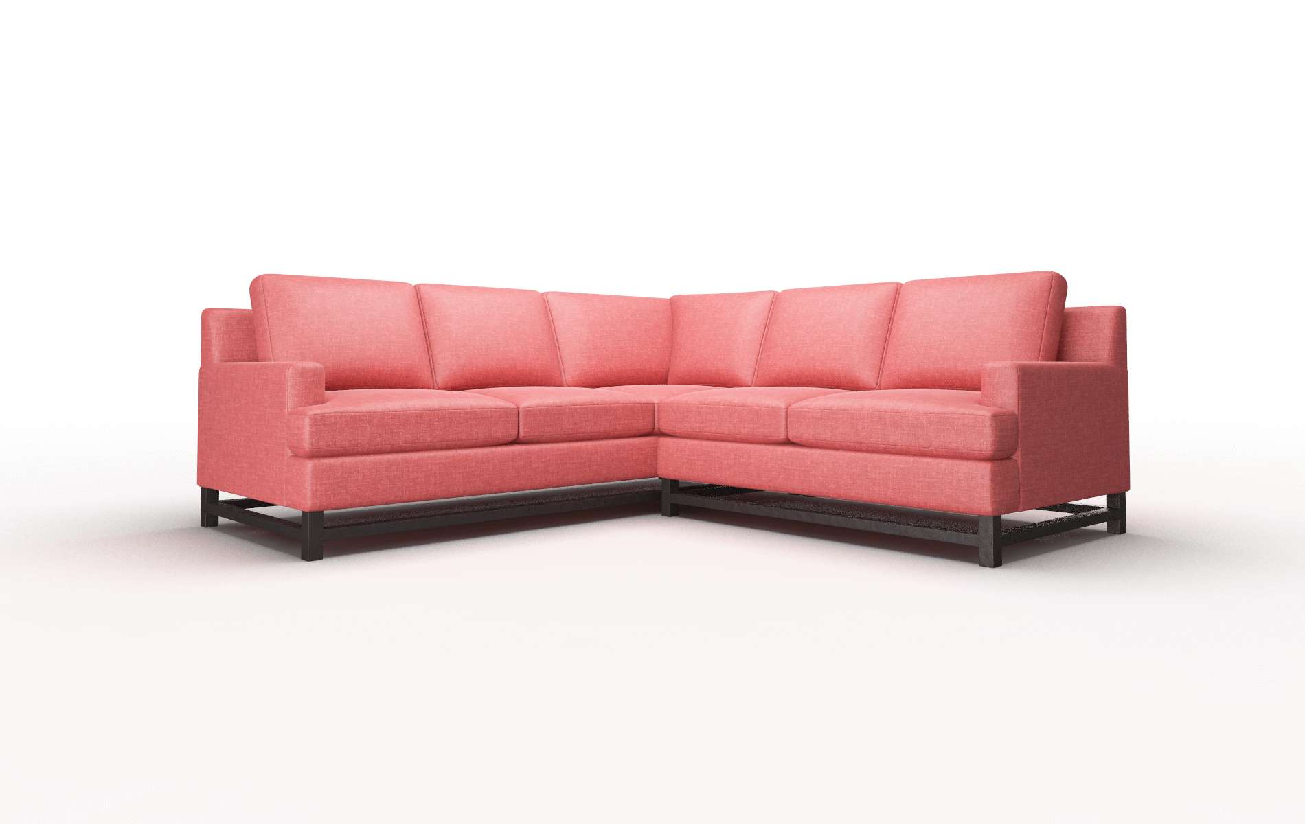 Houston Keylargo Ruby Sectional espresso legs 1
