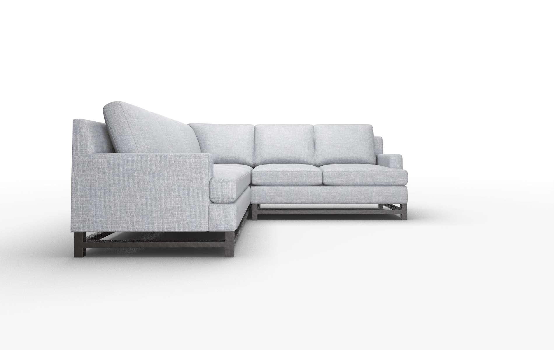 Houston Lana Ash Sectional espresso legs 2