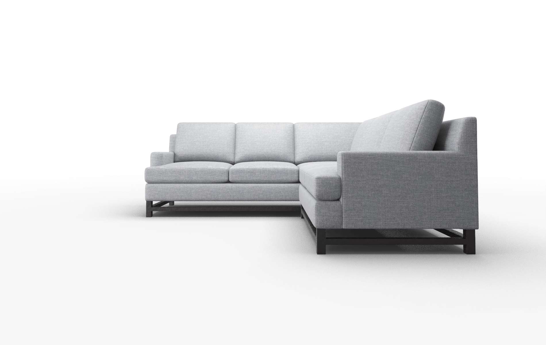 Houston Lana Ash Sectional espresso legs 5