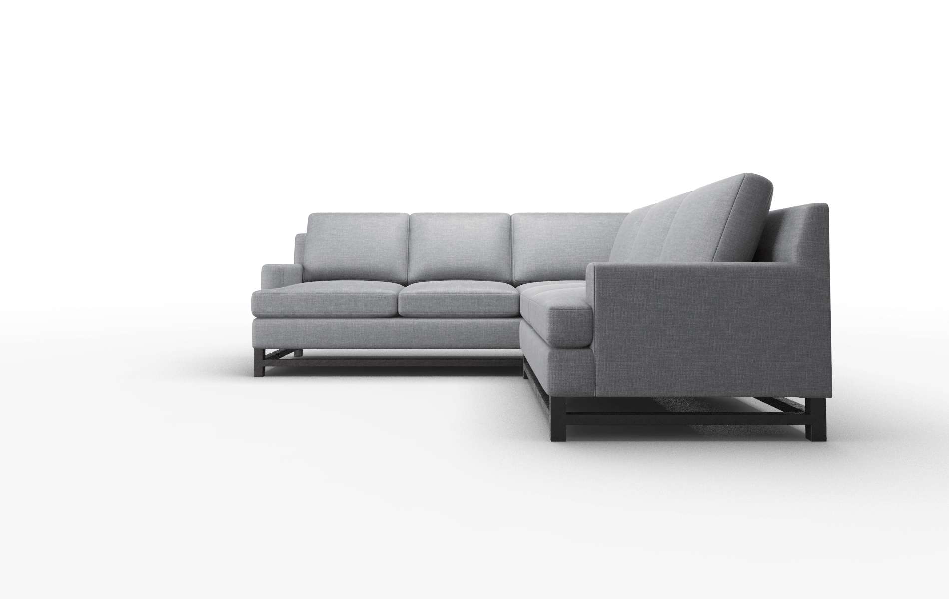 Houston Lana Onyx Sectional espresso legs 5