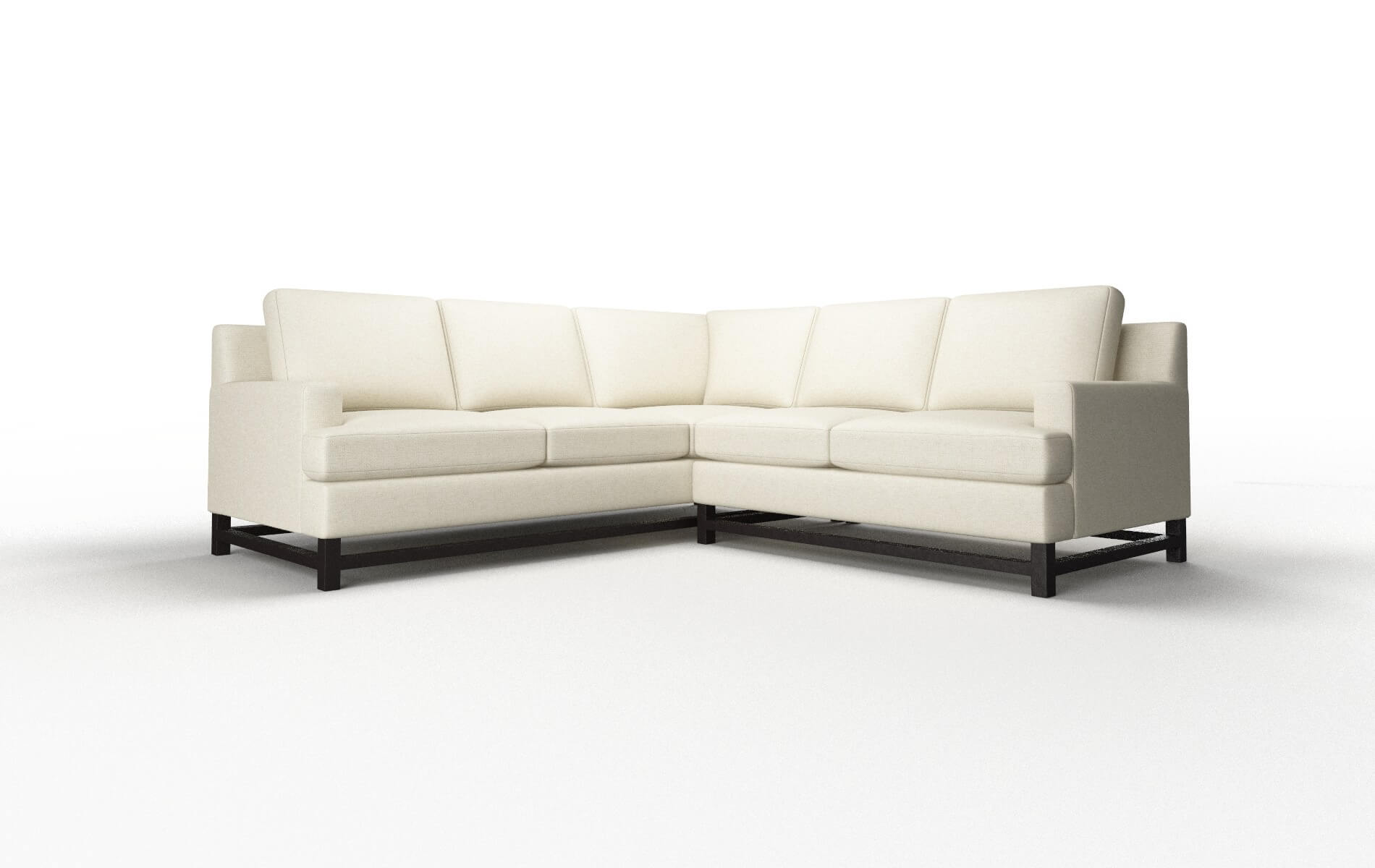 Houston Lana Sand Sectional espresso legs 1