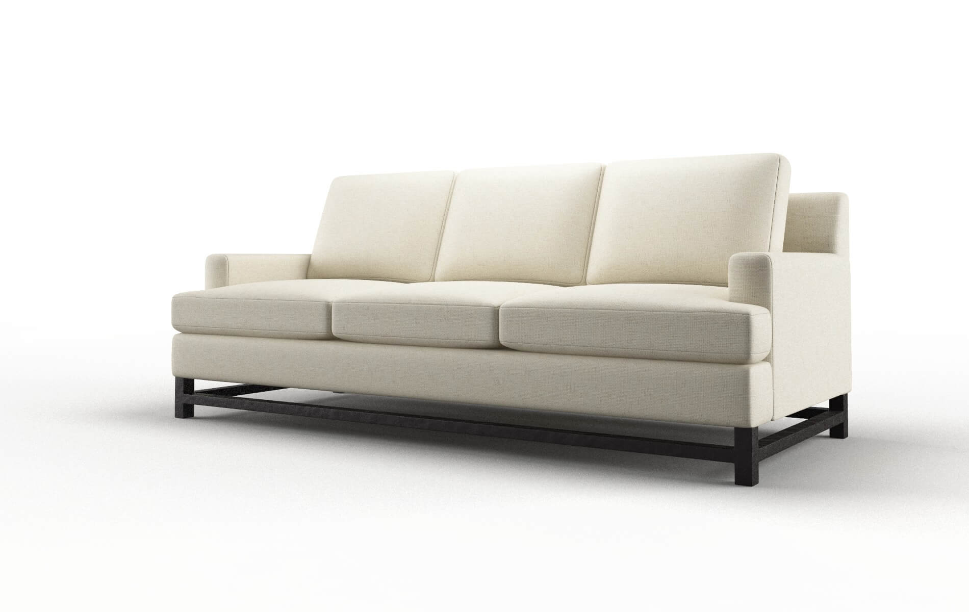 Houston Lana Sand Sofa espresso legs 4