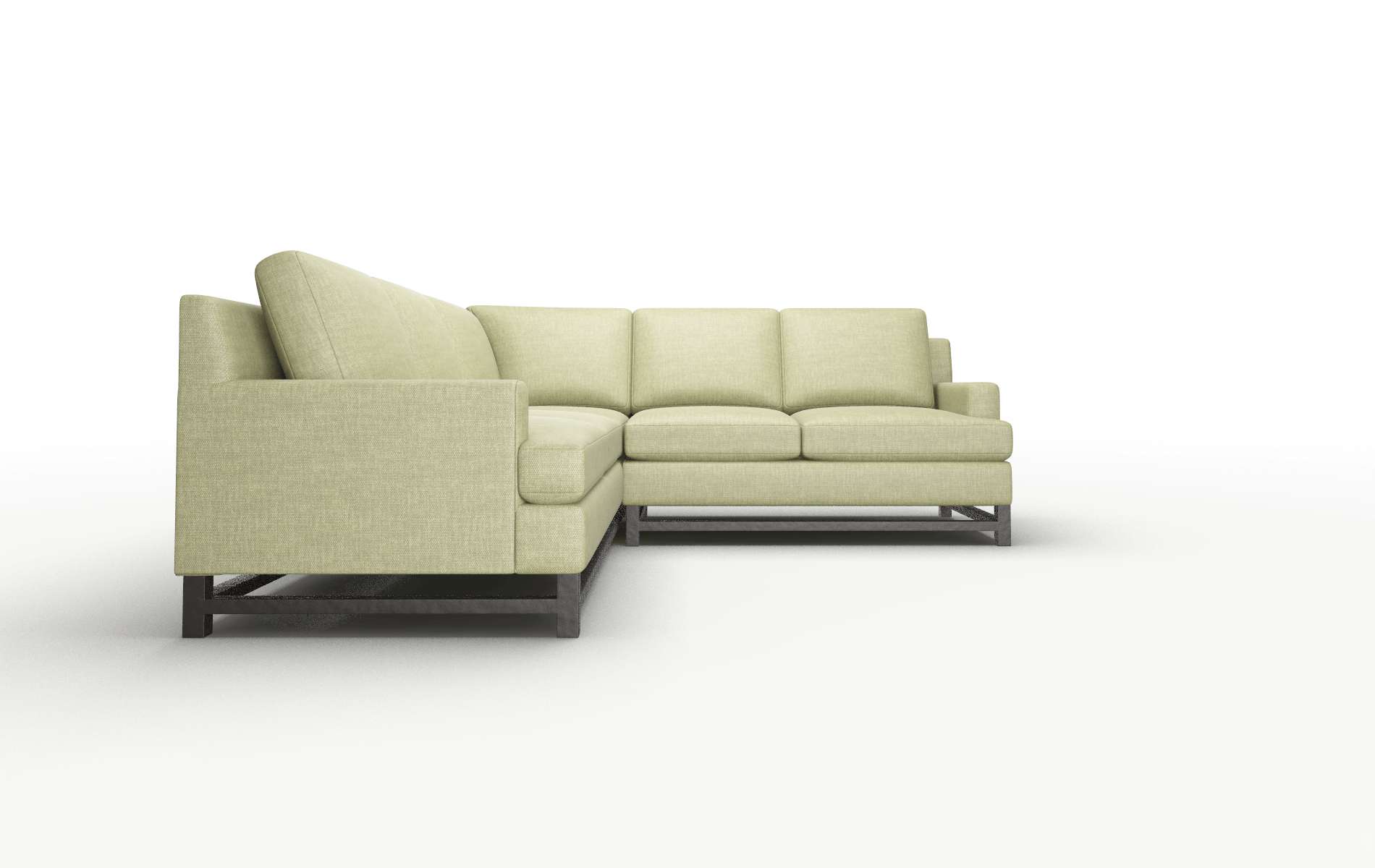 Houston Leslie Lawn Sectional espresso legs 2