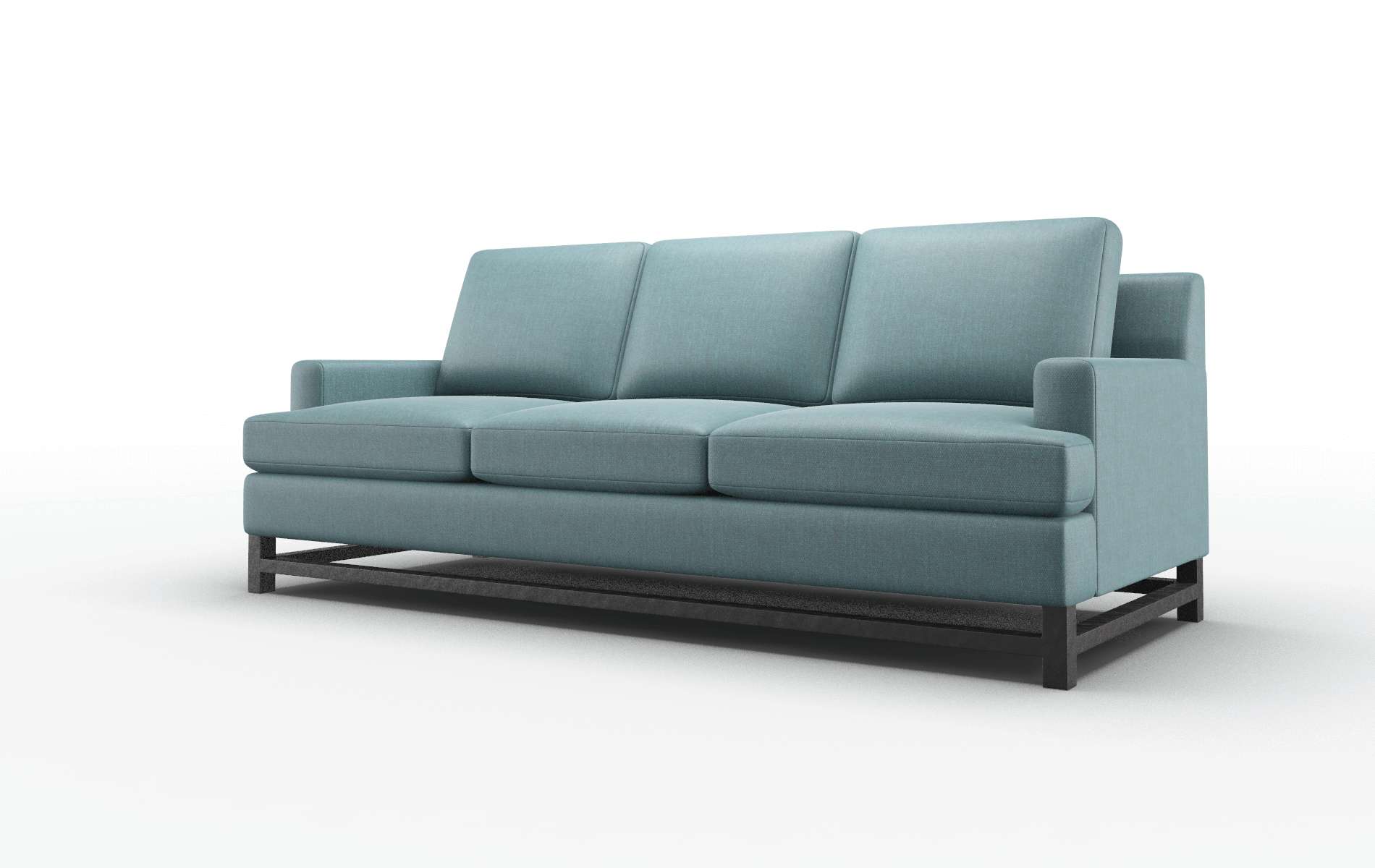 Houston Leslie Peacock Sofa espresso legs 4