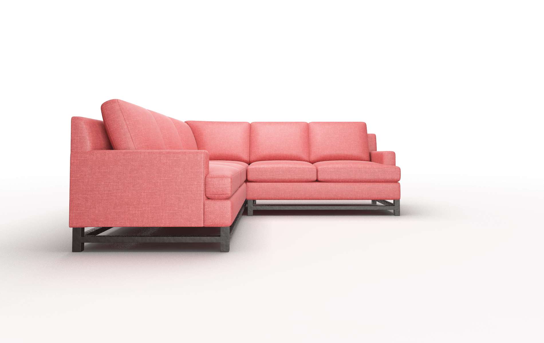 Houston Leslie Poppy Sectional espresso legs 2