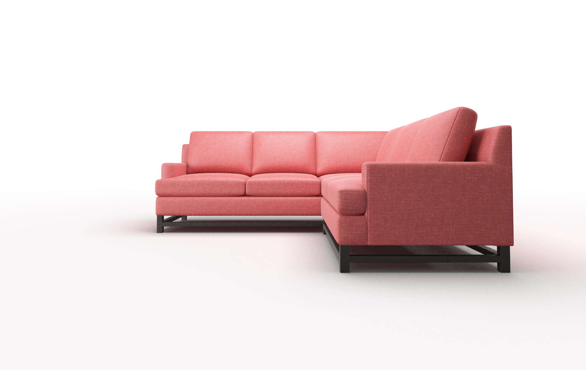 Houston Leslie Poppy Sectional espresso legs 5