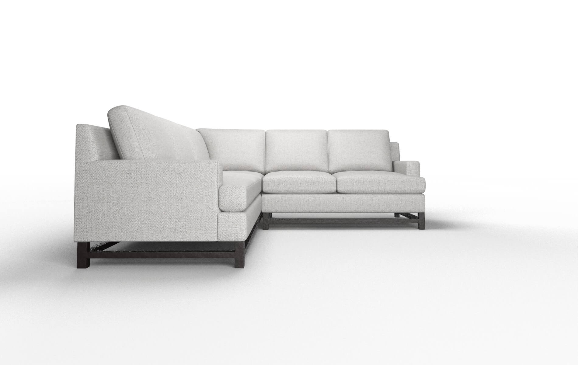Houston Malibu Dove Sectional espresso legs 2
