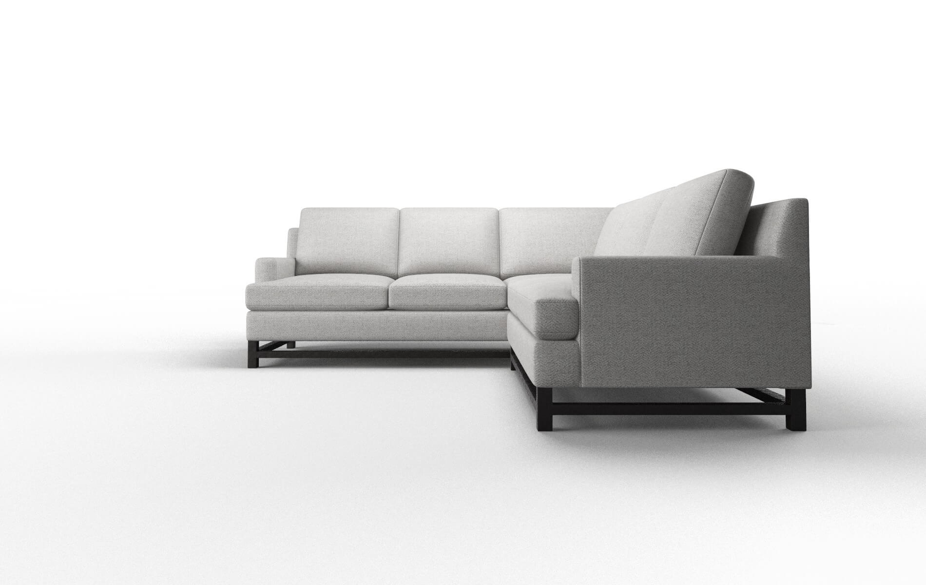 Houston Malibu Dove Sectional espresso legs 5