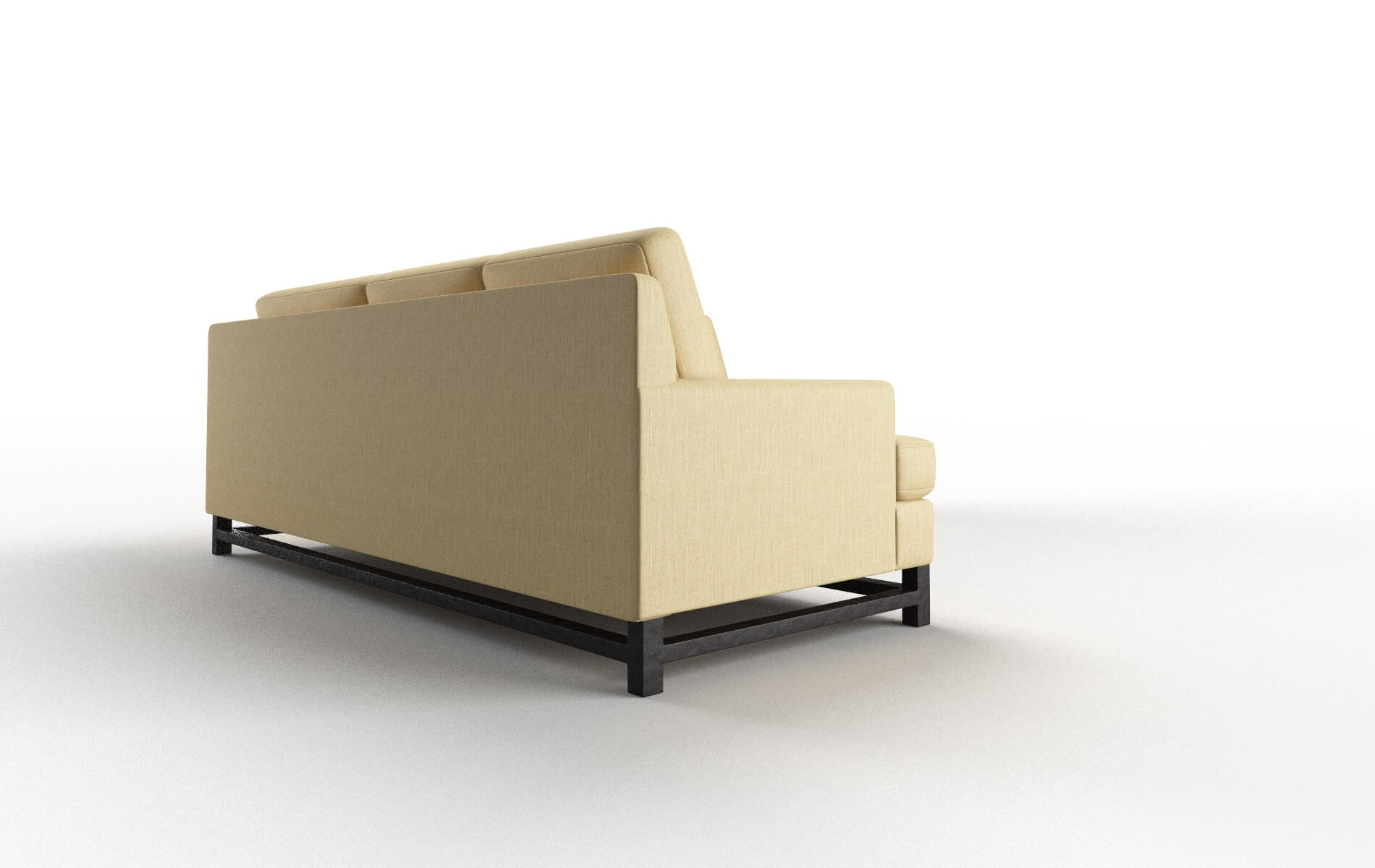 Houston Malibu Maize Sectional espresso legs 3